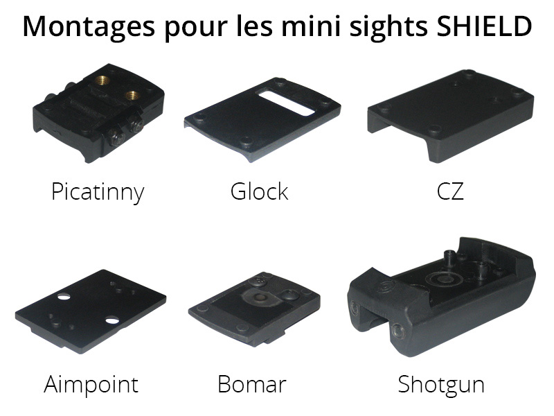 Montages pour Mini Sight SHIELD - 4 MOA - Dot - Cliquer pour agrandir