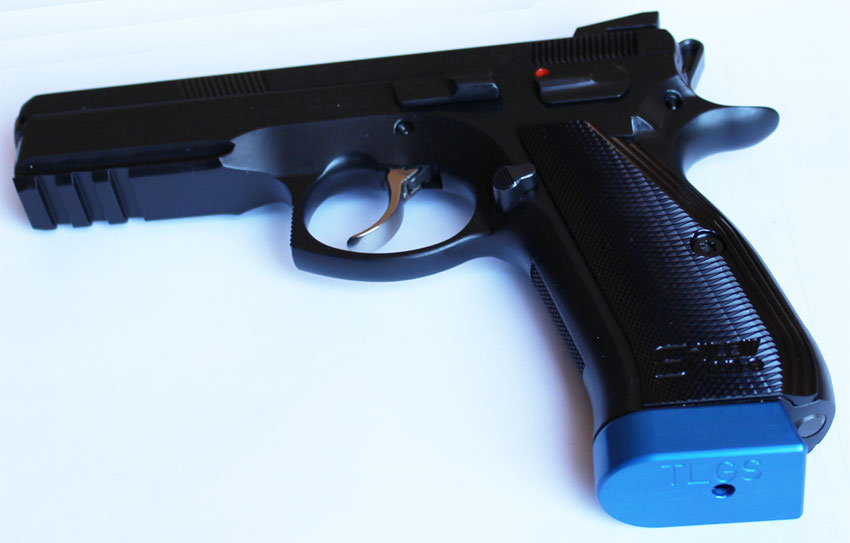 Talon chargeur CZ SP01 Shadow bleu - Cliquer pour agrandir