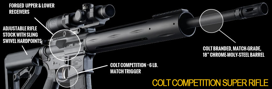 Carabine COLT Competition Super Rifle - Cliquer pour agrandir Carabine COLT Competition Super Rifle - Cliquer pour agrandir