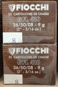 Boite de 25 Cartouches de chasse FIOCCHI GFL 410 12MM 9G - SUPER PROMO
