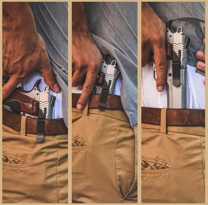 Holster CLIPDRAW Pistolet 1911 Standard compatible Sureté Ambidextre