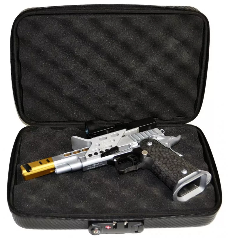 Mallette Pistolet CED Carbon Fiber EVA Pistol Case