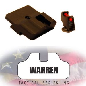 Hausse Warren Tactical avec Fibre Optique - Glock