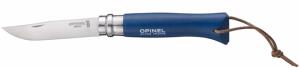 Couteau OPINEL TRADITION INOX N°8 BAROUDEUR Bleu