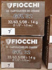 Boite de 25 Cartouches de chasse FIOCCHI GFL 32 14MM 14G - SUPER PROMO
