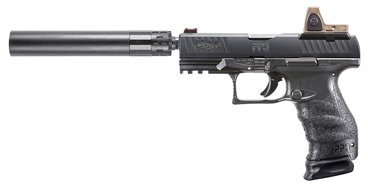 Pistolet WALTHER M2 Q4 TAC avec silencieux et viseur monté - cliquer pour agrandir