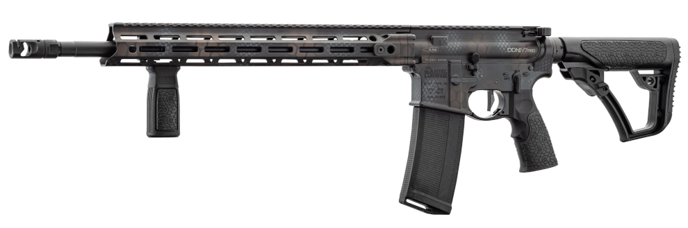 Carabine DANIEL DEFENSE DDM4 V7 PRO canon 18 '' cal. 5.56 - Peau de serpent Marron