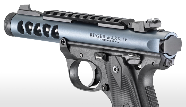 Pistolet RUGER MARK IV 22/45 LITE Diamond Gray Anodisé (43918) - Cliquer pour agrandir Pistolet RUGER MARK IV 22/45 LITE Diamond Gray Anodisé (43918) - Cliquer pour agrandir