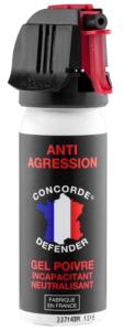 Bombe Aérosol gel poivre Concorde Defender - 50 ml - PROMOTION