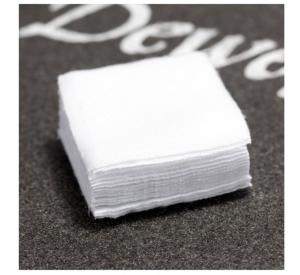         Patchs de nettoyage en flanelle de coton J Dewey Rods - carré 4,5 x 4,5 cm pour cal. 24 -27 