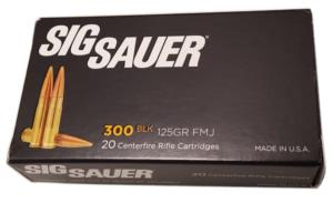 Munitions SIG SAUER 300 BLK 125 gn  