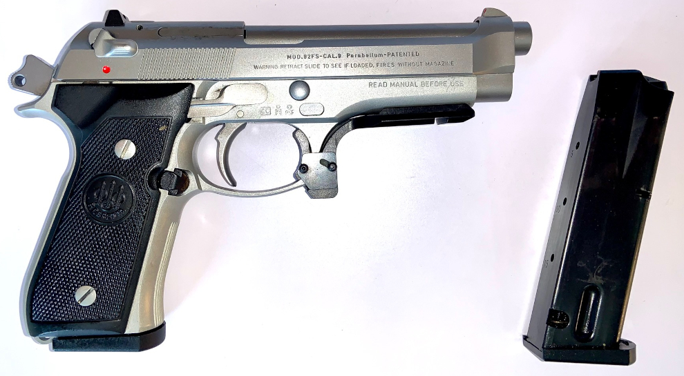 Pistolet BERETTA 92 FS Inox Brigadier (arme occasion, Très Bon état)
