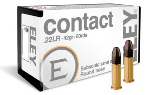 Munitions Eley 22 LR Contact subsoniques
