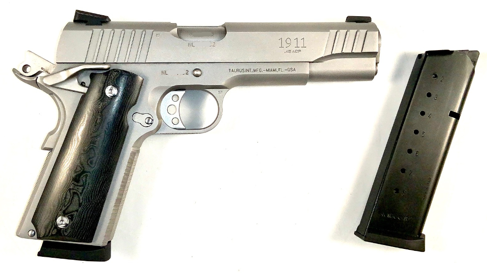 Pistolet Taurus PT 1911 Inox (arme occasion)