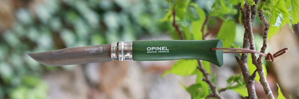 Couteau OPINEL TRADITION INOX BAROUDEUR Kaki - Cliquer pour agrandir