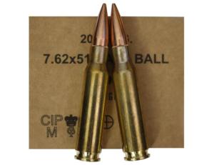 Munitions GGG 308 W 147 gr FMJ (en caisse de 640) (7,62X51 OTAN) 