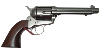 Revolver Uberti 1873 CATTLEMAN Nickelé Cal. 45 LC Canon 5 "  1/2