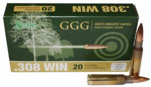 Munitions GGG 308 W 168 gr HPBT Match (en boite de 20)