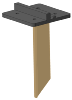 Socle pour Gong sur pied fixation sol - Metal Shooter (frais de port non inclus)