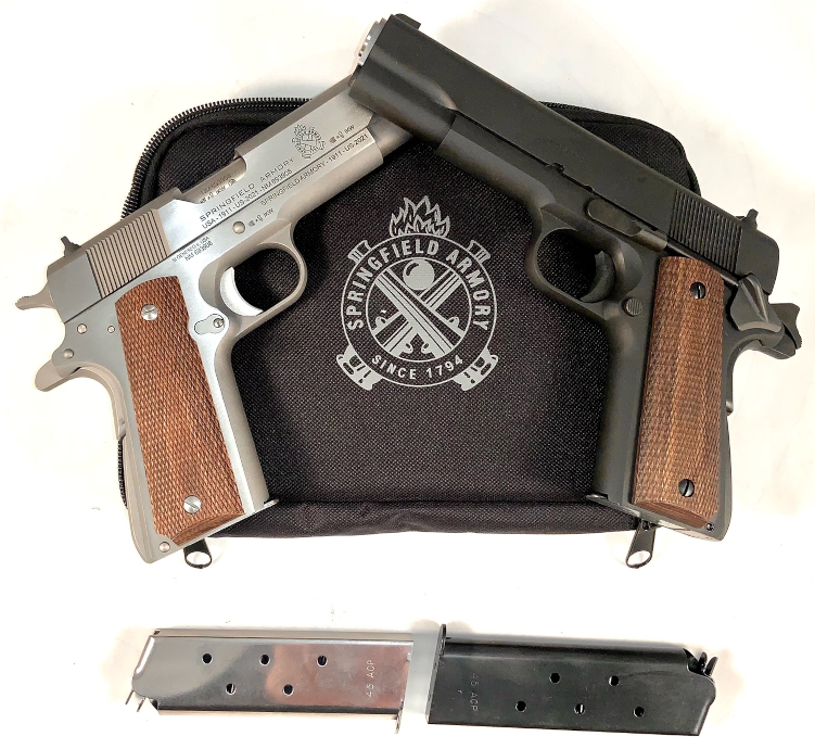 Pistolet SPRINGFIELD ARMORY 1911 MIL SPEC 45 ACP - Inox - Le 2e chargeur offert !