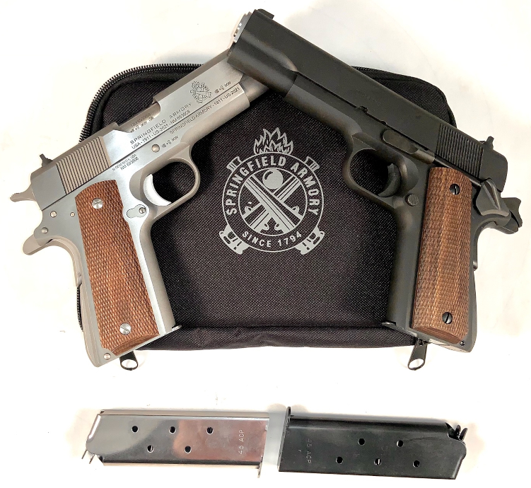 Pistolet SPRINGFIELD ARMORY 1911 MIL SPEC 45 ACP - Bronzé - Le 2e chargeur offert !