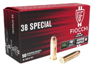 Munitions Fiocchi 38 Special 158 gr FMJ