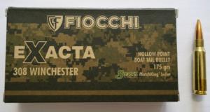 Munitions FIOCCHI 308 Win Exacta MatchKing HPBT 175 gr (en boite de 20) 