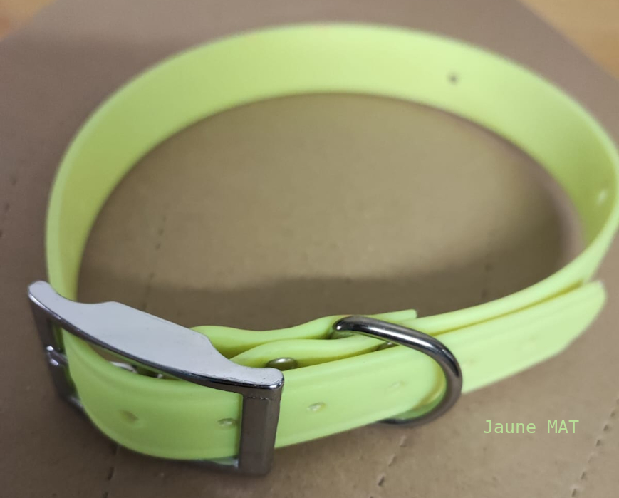 Collier pour chiens ASTRO - Jaune mat