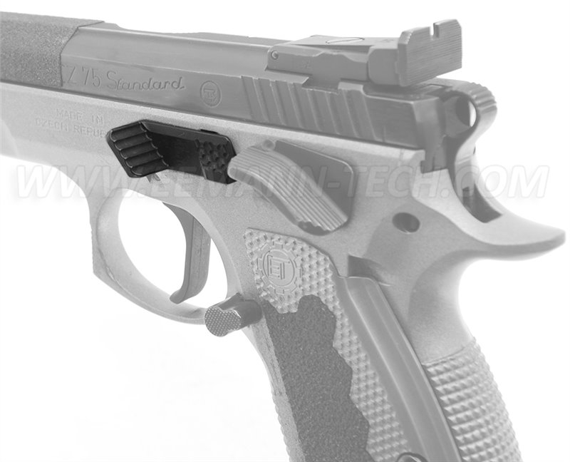 Arrtoir de culasse repose-pouce EEMANN TECH - pour pistolets CZ 75 Tactical Sport