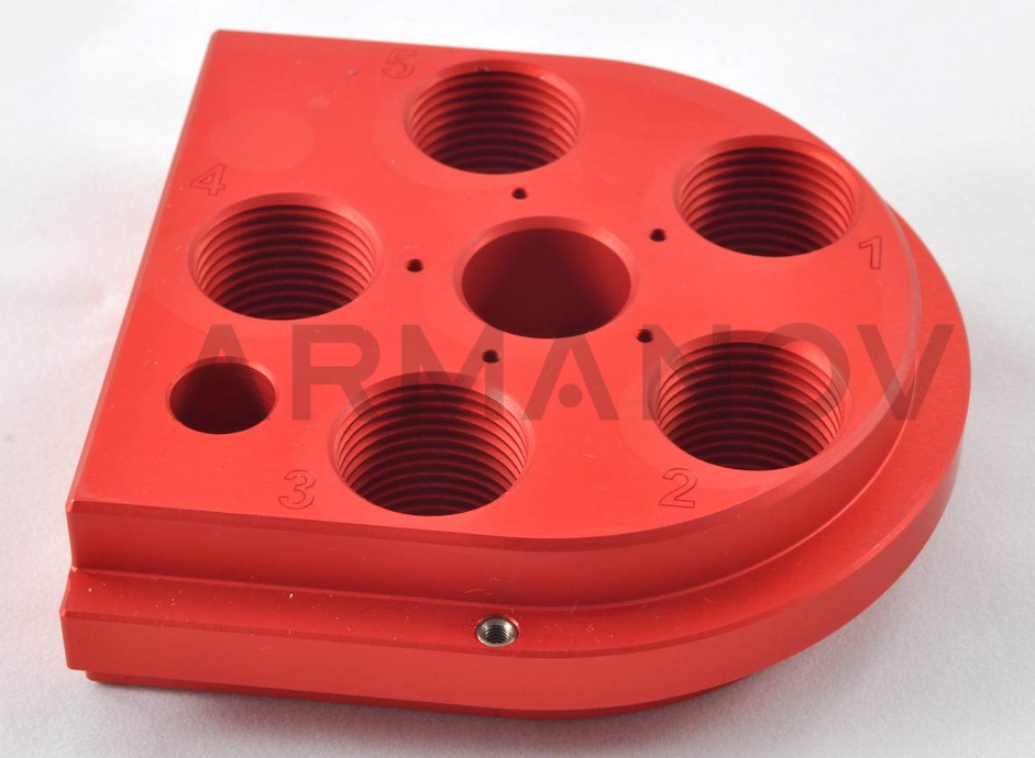 Free-Float Zero-Play Toolhead alu Armanov pour presse Dillon XL 650 rouge - Cliquer pour agrandir
