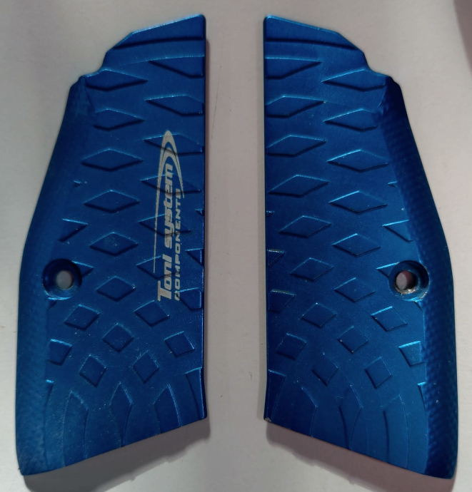 Plaquettes Alu TONI SYSTEM VIBRAM GRIPS Fines pour CZ 75 SP01 Shadow 