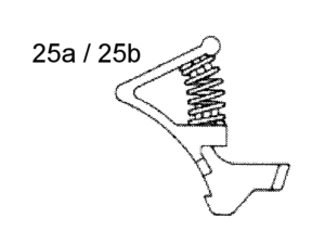 (25b) Ressort de détente NY2 5.0 kg Orange - Glock