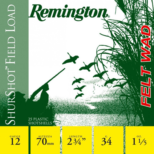Cartouches Remington Calibre 12 / 70 Shurshot Field Load - Cliquer pour agrandir Cartouches Remington Calibre 12 / 70 Shurshot Field Load - Cliquer pour agrandir