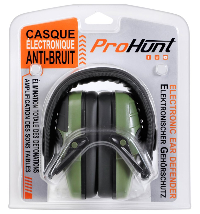 Casque anti-bruit PRO HUNT électronique