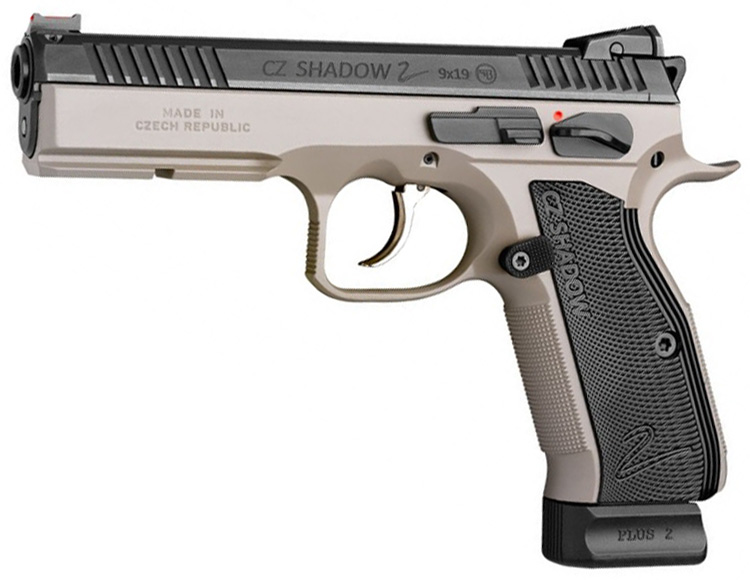 Pistolet CZ 75 SP01 SHADOW 2 gris avec plaquettes noires - Cliquer pour agrandir