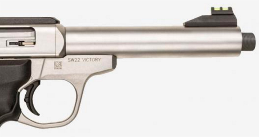 Pistolet Smith & Wesson VICTORY 22 LR Fileté - Cliquer pour agrndir