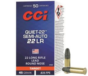 Munitions CCI Quiet 22 LR Semi-Auto - Boite de 50 cartouches