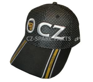 Casquette CZ Noir Blanc Or