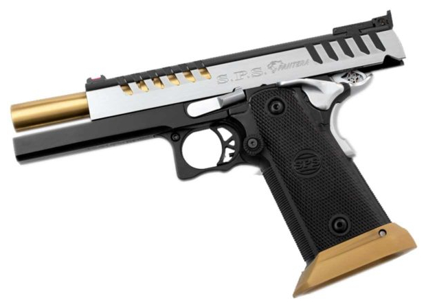 Pistolet SPS PANTERA BCN BLACK CHROME - Avec magwell Chromé