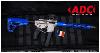 Carabine ADC -  Armi Dallera Custom AR9 COMPETITION cal. 9X19 BLEU INDIGO 16.75"
