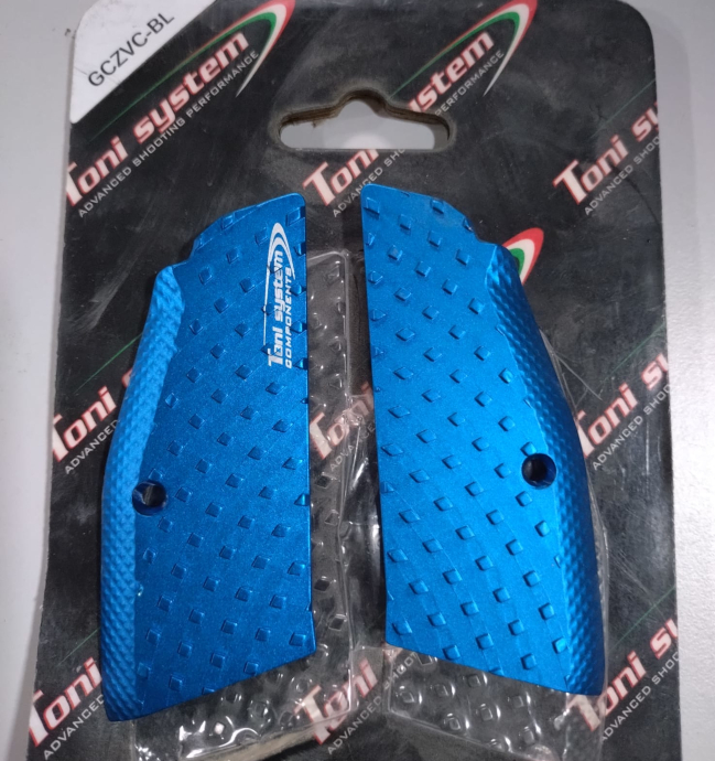 Plaquettes Alu TONI SYSTEM VIBRAM GRIPS Fines pour CZ 75 SP01 Shadow