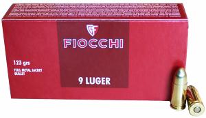 Munitions Fiocchi 9 Luger FMJ 123 gr RN
