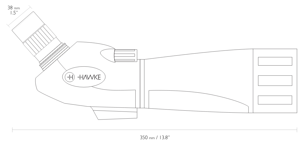 Lunette d'Observation HAWKE LONGUE VUE VANTAGE 20-60×60 - Cliquer pour agrandir