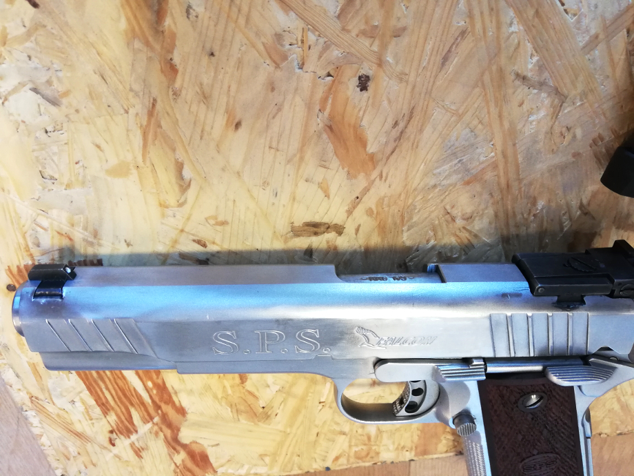 Pistolet SPS Falcon Chromé (Arme occasion) - Cliquer pour agrandir