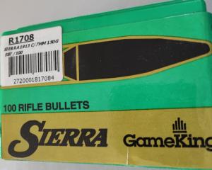 Balles SIERRA 7 MM 168 gr SBT Matchking - Pack de 100 - PROMOTION