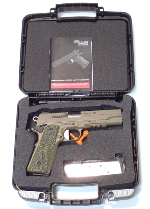 Pistolet Sig Sauer 1911 SCORPION - Cliquer pour agrandir Pistolet Sig Sauer 1911 SCORPION - Cliquer pour agrandir