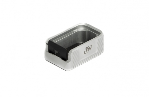 Talon de chargeur alu TONI SYSTEM PADEO Quick release +2 pour CZ Shadow 1 et 2 - Argent