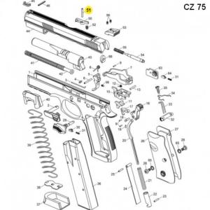       Axe d'extracteur CZ 75/58, Shadow - N° 51