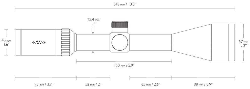 Lunette de tir HAWKE VANTAGE 3-9×50 30/30 - Cliquer pour agrandir