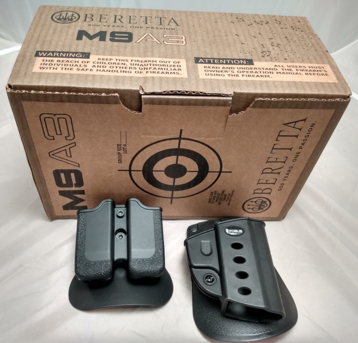 Pistolet Beretta 92 M9 A3 (arme occasion, état neuf)